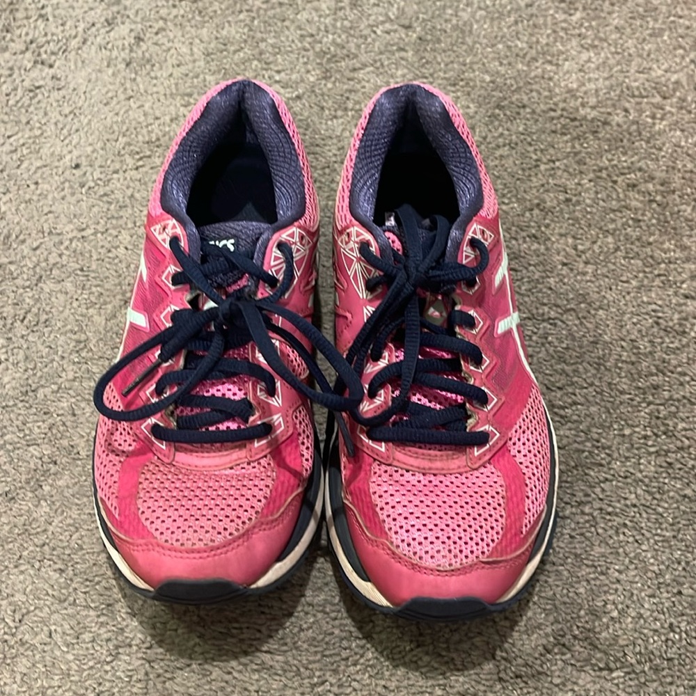 Pink Asics Gym Shoes